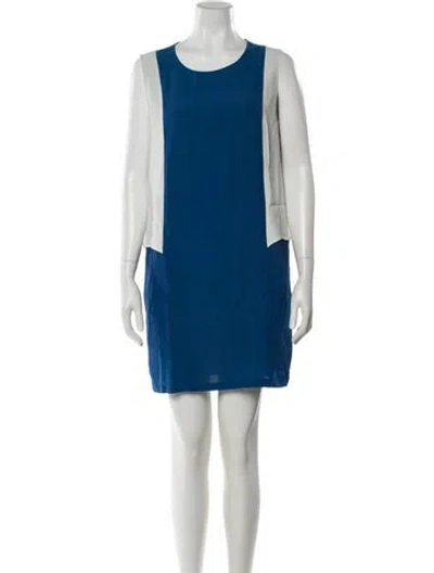 Pre-owned Stella Mccartney Colorblock Pattern Crew Neck Top In Multi