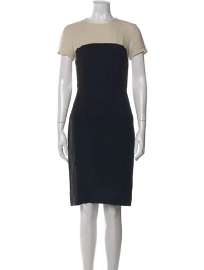 Pre-owned Stella Mccartney Colorblock Pattern Knee-length Dress In Neutral