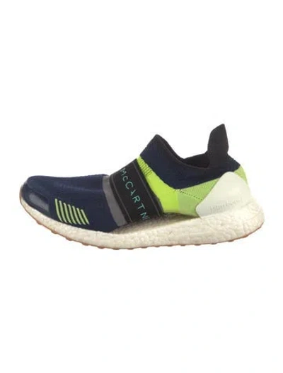 Pre-owned Stella Mccartney Colorblock Pattern Mesh Accents Athletic Sneakers In Blue