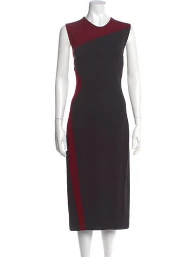 Pre-owned Stella Mccartney Colorblock Pattern Midi Length Dress In Gray