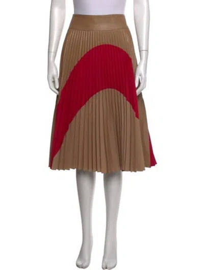 Pre-owned Stella Mccartney Colorblock Pattern Midi Length Skirt In Neutrals