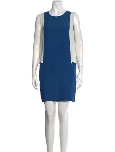 Pre-owned Stella Mccartney Colorblock Pattern Mini Dress In Multi