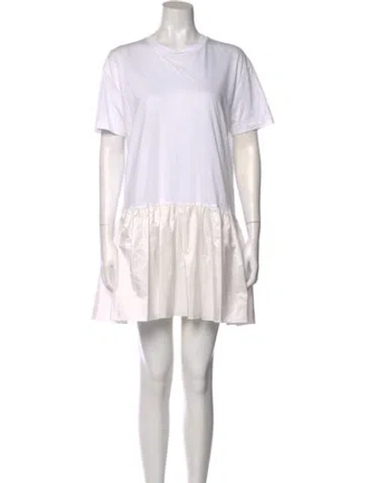 Pre-owned Stella Mccartney Colorblock Pattern Mini Dress In Neutral