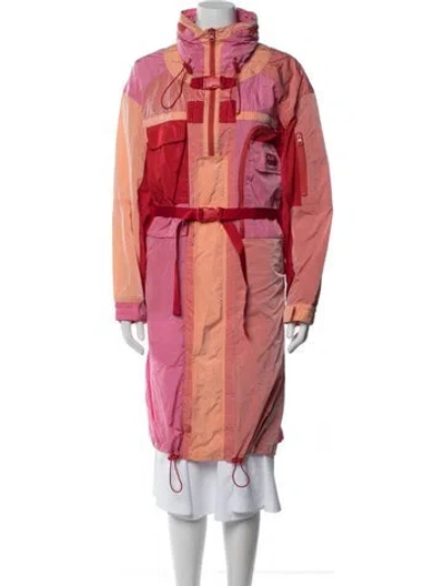 Pre-owned Stella Mccartney Colorblock Pattern Parka In Pink