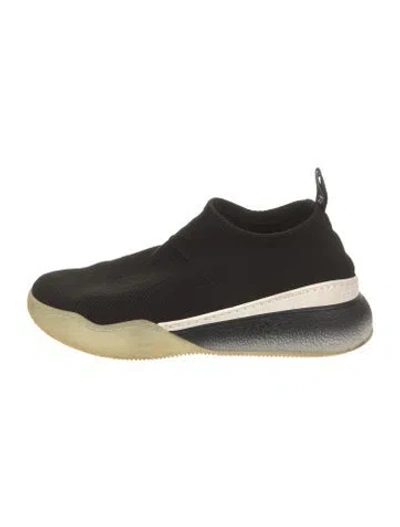 Pre-owned Stella Mccartney Colorblock Pattern Sneakers In Black