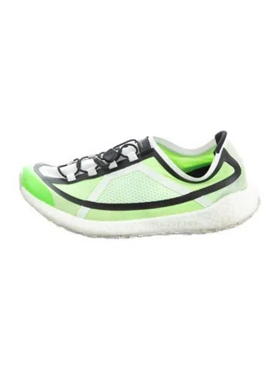 Pre-owned Stella Mccartney Colorblock Pattern Sneakers In Green