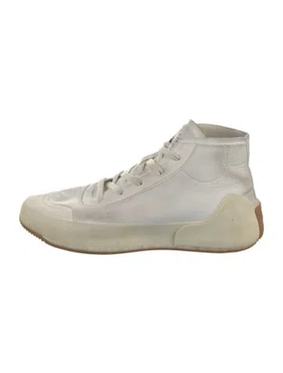 Pre-owned Stella Mccartney Colorblock Pattern Sneakers In White