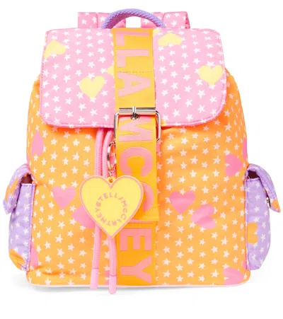 Stella Mccartney Kids' Colorblocked Printed Backpack In Multi