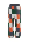Stella Mccartney Colorful Checked Jogger Pants For Boy In Multi