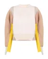 Stella Mccartney Colour-block Knitted Jumper In White