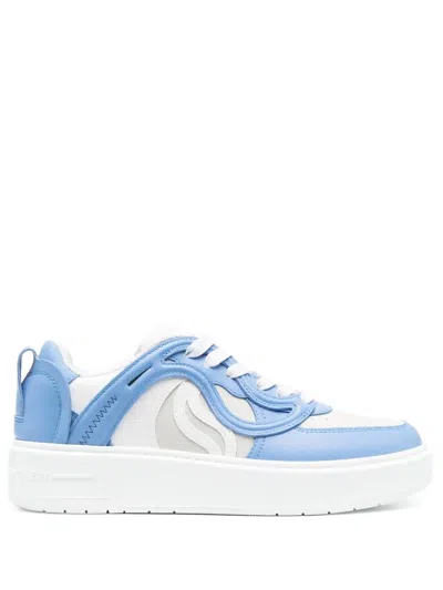 Stella Mccartney Woman Sneakers Light Blue Size 6 Textile Fibers