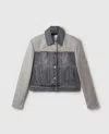 Stella Mccartney Tailored Panel Jacket Adjustable Straps Design In Gray