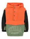 Stella Mccartney Colourblock Hooded Jacket In Red