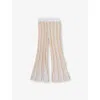 Stella Mccartney Striped Straight Pants In Multi