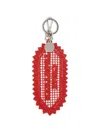 Stella Mccartney Come Together Crochet Keyring In Brown