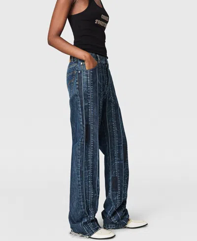 Stella Mccartney Come Together Slogan Tank Top In Blue