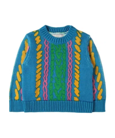 Stella Mccartney Comic Bubbles Long-sleeve Jumper In Blue