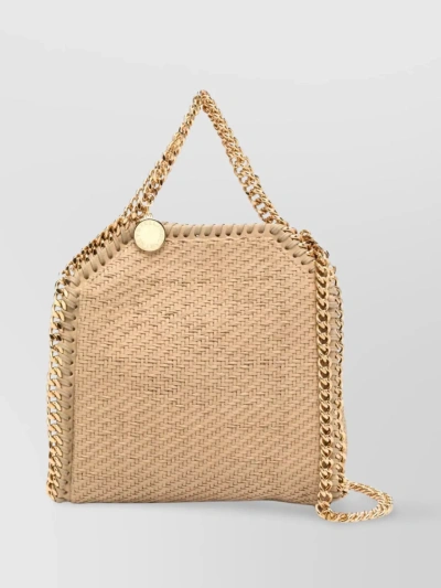 Stella Mccartney Falabella Chain-linked Tote Bag In Beige