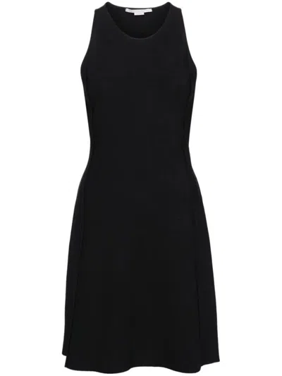 Stella Mccartney Compact Knit Cocktail Dress In Black