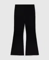 Stella Mccartney Compact Knit Flared Pants In Black