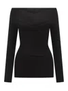 Stella Mccartney Compact Knit Top In Black