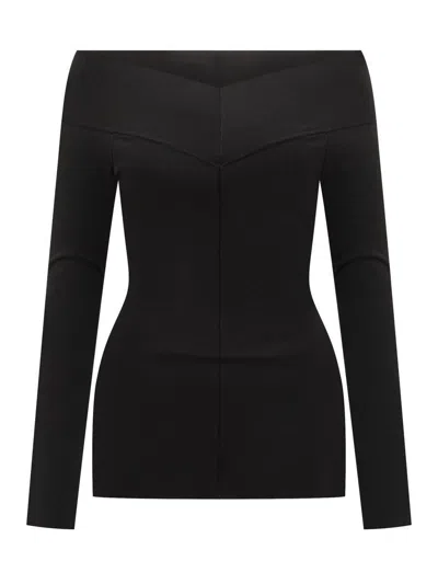 Stella Mccartney Compact Knit Top In Black