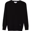 Stella Mccartney Womens Black Logo-embroidered Compact-knit Top In Black