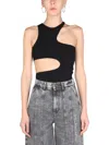 STELLA MCCARTNEY COMPACT TOP WITH CUT OUT DETAILS