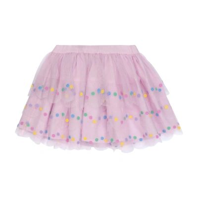 Stella Mccartney Kids' Confetti Polka Dot Skirt In Lilla