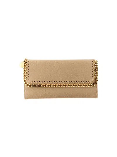 Stella Mccartney Continental Falabella Wallet In Brown