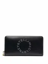 Stella Mccartney Alter Nappa Continental Wallet In Nero