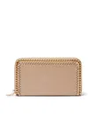 Stella Mccartney Falabella Zip Continental Wallet In Nude & Neutrals