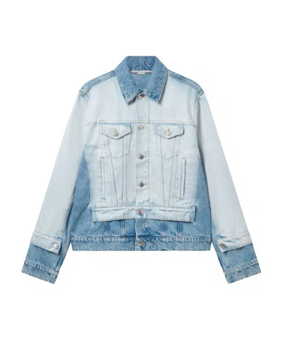 Stella Mccartney Contrast-matched Denim Jacket In White
