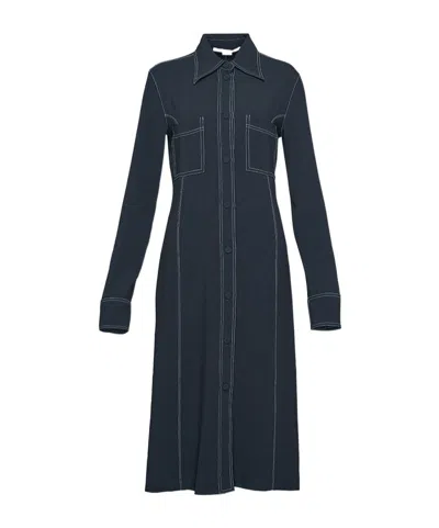 Stella Mccartney Contrast-stitching Midi Shirtdress