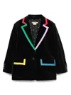 Stella Mccartney Contrast-trim Blazer In Black