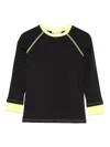 Stella Mccartney Contrast-trim Long-sleeve T-shirt In Black