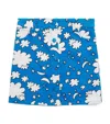 Stella Mccartney Corduroy Cloud Print Skirt In Blue