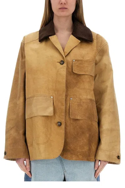Stella Mccartney Women's Workwear Harrington Jacket In Beige