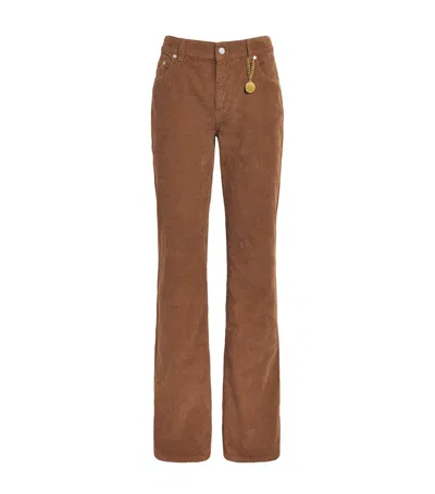 Stella Mccartney Corduroy Flared Trousers In Black
