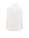 Stella Mccartney Cornelli Oversize Shirt In Bianco
