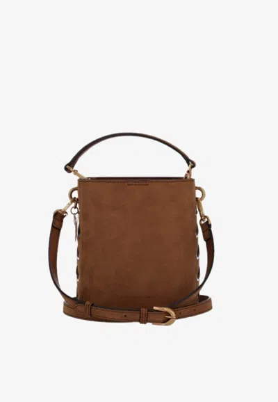 Stella Mccartney Corset Crossbody Bag With Medallion In Neutral