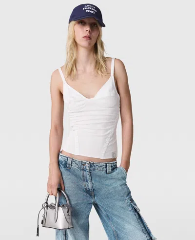 Stella Mccartney Corset-inspired Sleeveless Top In White