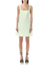Stella Mccartney Mini Corset Dress In Green