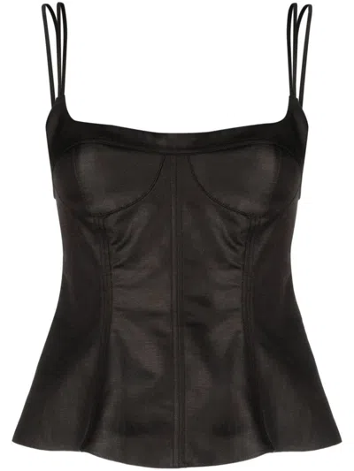STELLA MCCARTNEY STELLA MCCARTNEY CORSET-STYLE PEPLUM TANK TOP