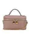 Stella Mccartney Vegan Leather Chain Strap Cosmetic Case In Pink