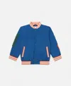 Stella Mccartney Cosmic Cowboy Bomber Jacket In Air Force Blue