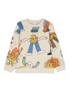 Stella Mccartney Cosmic Cowboy Cotton Sweatshirt In Neutrals