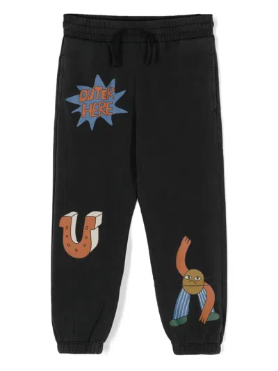 Stella Mccartney Kids' Cosmic Cowboy Track Pants In Black