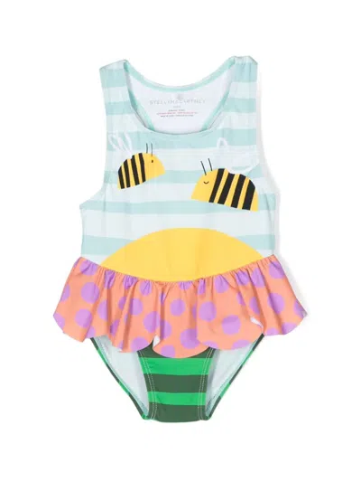 Stella Mccartney Babies' Costume Con Stampa In Multicolor