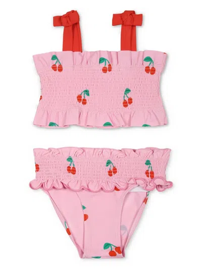 Stella Mccartney Babies' Costume Con Stampa In Pink
